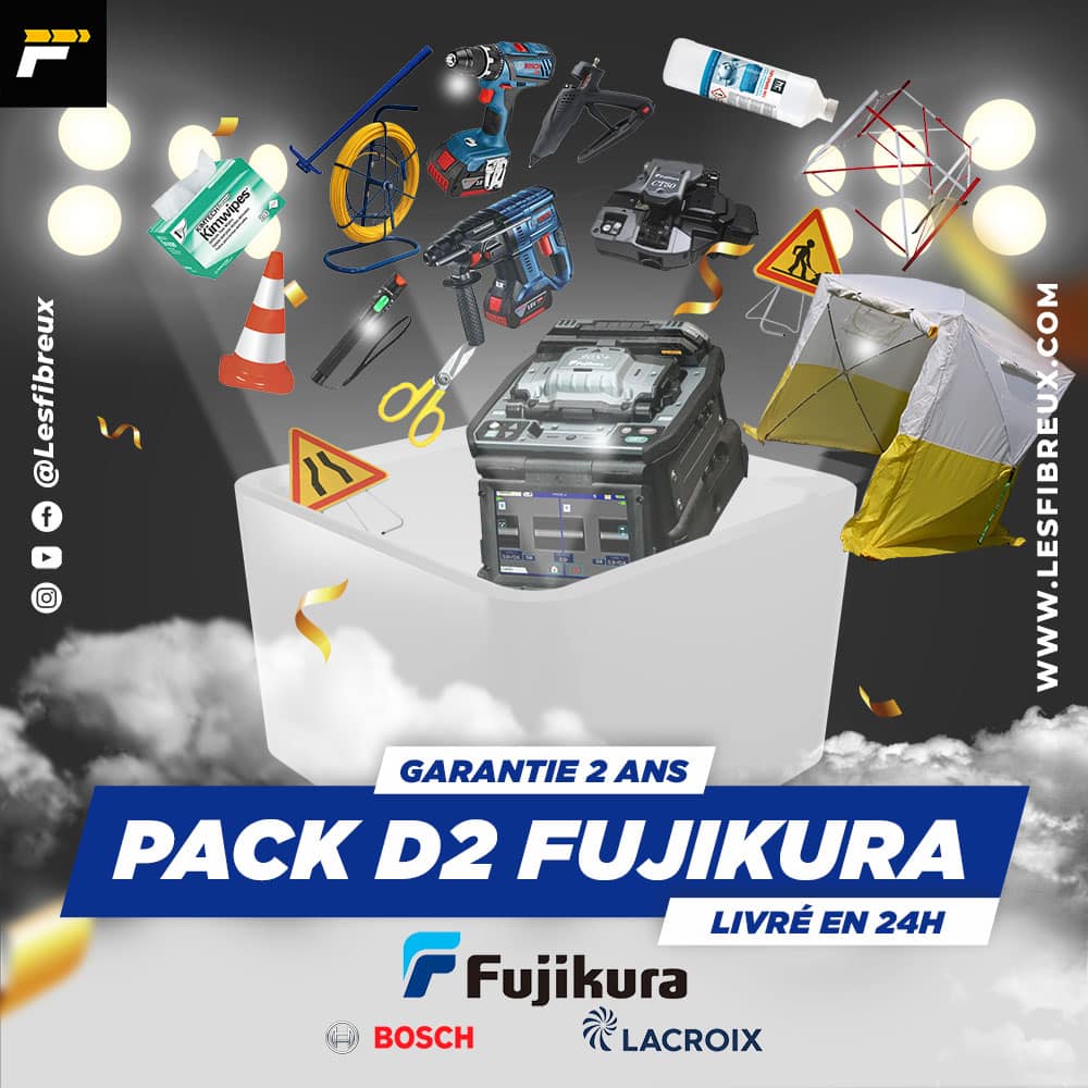 pack D2 fibre optique fujikura 90S+